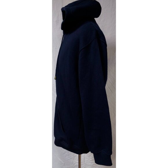Goby Dream Wear Womens XL Dark Blue Fleece Full Zip Hooded Jacket Hoodie - Picture 5 of 11